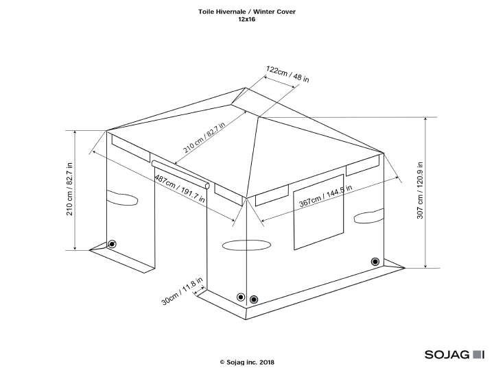 SOJAG Winterabdeckung für Pavillons